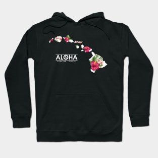 Aloha Floral Hawaiian Islands Hoodie